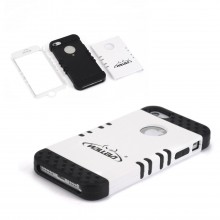 Walleva White Shock Resistant Case For iPhone 5